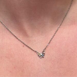 Elegant Silver Necklace with Butterfly Pendant